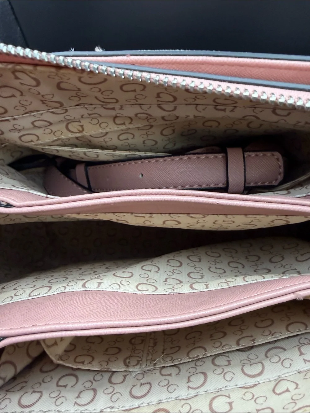 GUESS Pink Signature Logo Satchel